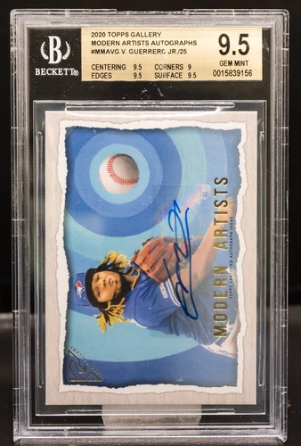 VLADIMIR GUERRERO JR 2020 Topps Gallery Modern Artists Auto 15/25 BGS 9.5