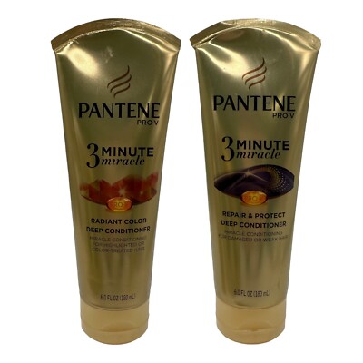 Pantene 3 Minute Miracle Radiant Color & Repair & Protect Deep Conditioner 6 oz