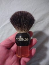 Vintage Rubberset Shave Brush New 20mm Black Badger Knot