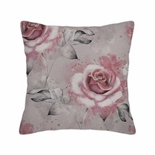 Husandy Throw Pillow Covers Pink Flowers and 18" x 18" Pack of 1 Hus-047
