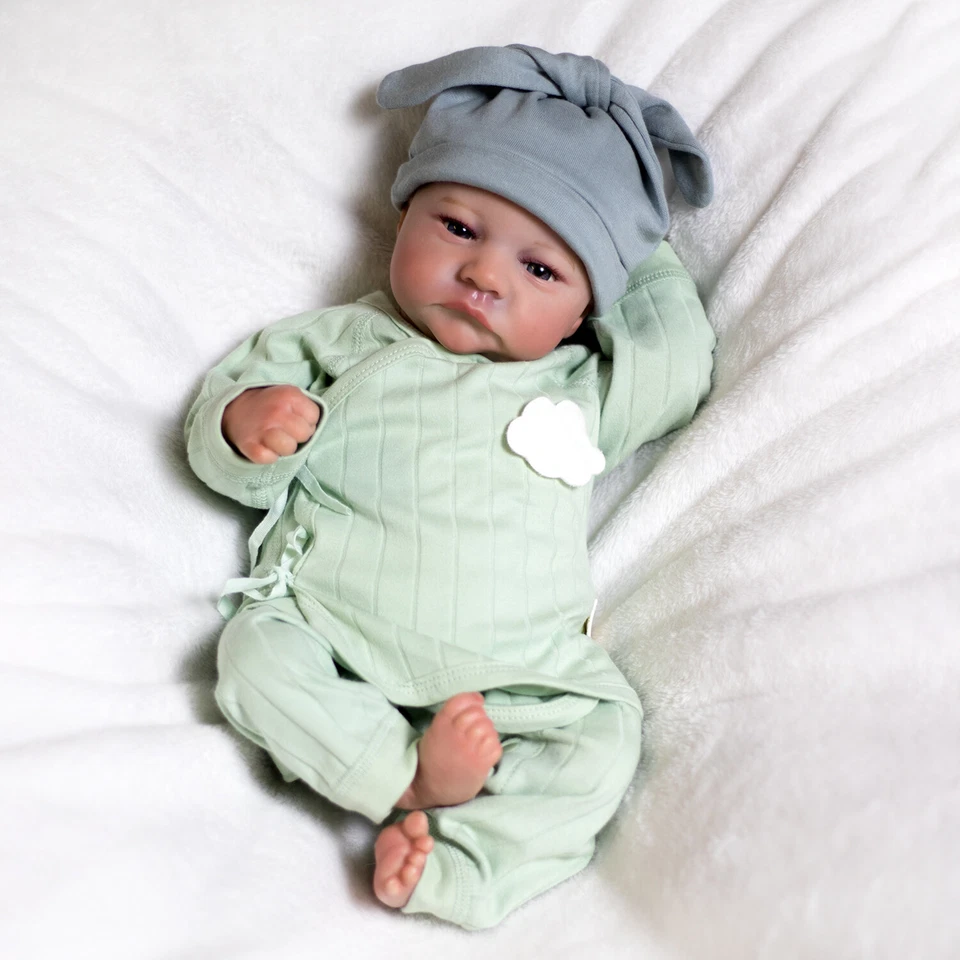 Muñecas Gemelos Renacidos Realistas Real Bebé Niño y Niña Vinilo Silicona Recién Nacido Muñeca Regalo Foto 3 de 4