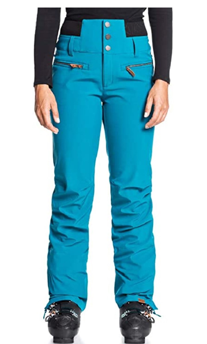 Roxy Rising High Waist Women's Snow Pants Ocean Depths BRV0 Medium