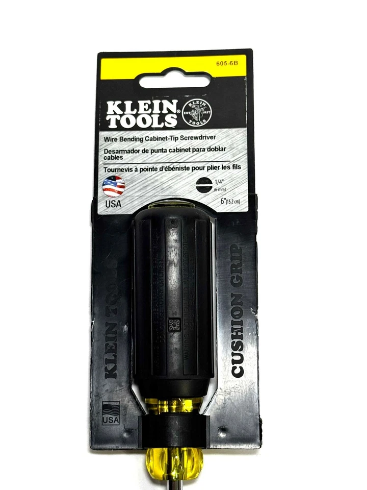 Klein 1/4" Cabinet-Tip & 5/16" Keystone Screwdrivers - Image 3 of 4