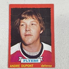 1973 - 74 Topps ANDRE DUPONT Card #183 Philadelphia Flyers HOF