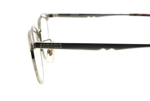 New Authentic renoma T21-9401 COL-5B Japan 90s Vintage Antique Silver Eyeglasses - Picture 3 of 7