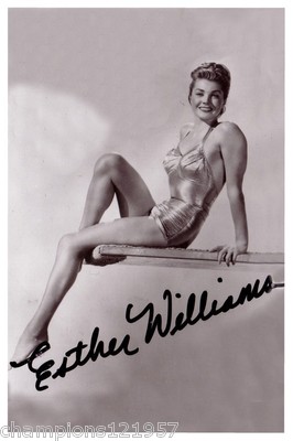 Esther Williams ++Autogramm++ ++Sex Symbol 50er Jahre++