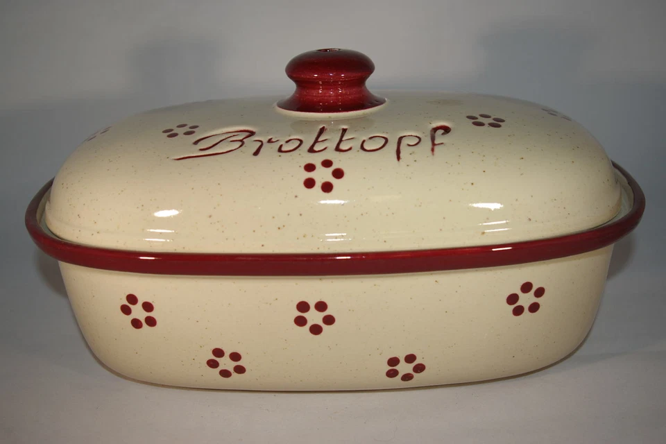 Brottopf 30 cm Rubin Oval , Steinzeug Westerwald - Bild 1 von 3