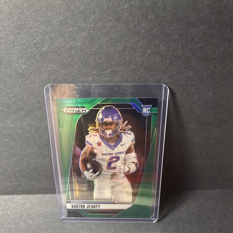 Panini Prizm Draft Picks 2025 Ashton Jeanty Boise State Rookie Green Prizm #13