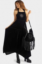 Dress Maxi Square Neck Women New Goth Alternative