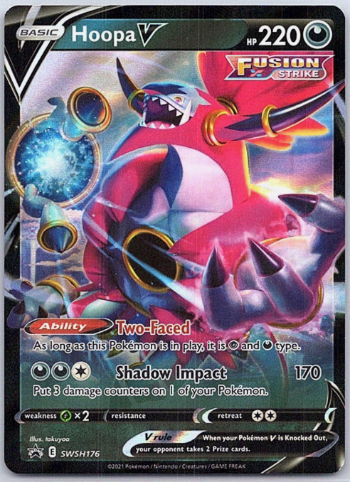 Hoopa V - SWSH176 - Sword & Shield Promo Card - ULTRA RARE - NM/M