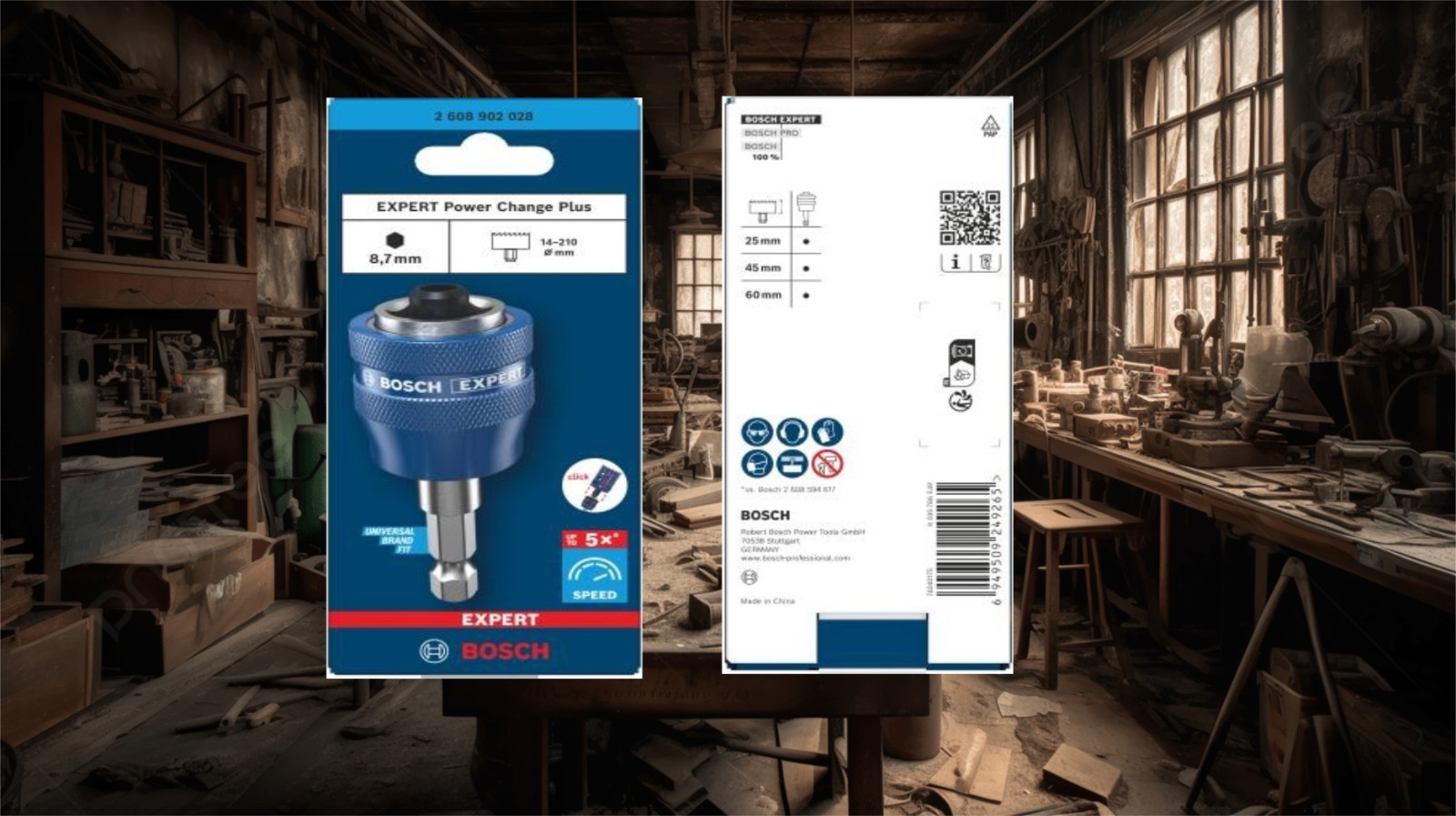Bosch holesaws EXPERT Power Change Plus Arbor Hex Shank 8.7mm 2 608 902 028