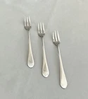 Sterling Silver Cocktail / Fish Forks, Treasure Pattern By Lunt