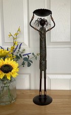 Decorative African Tribal Feel Metal Art Candle Holder/Ornament