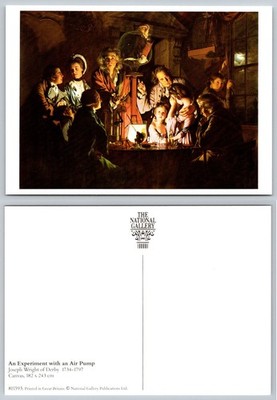 Joseph Wright of Derby Air Pump Experiment Art Postcard National Gallery