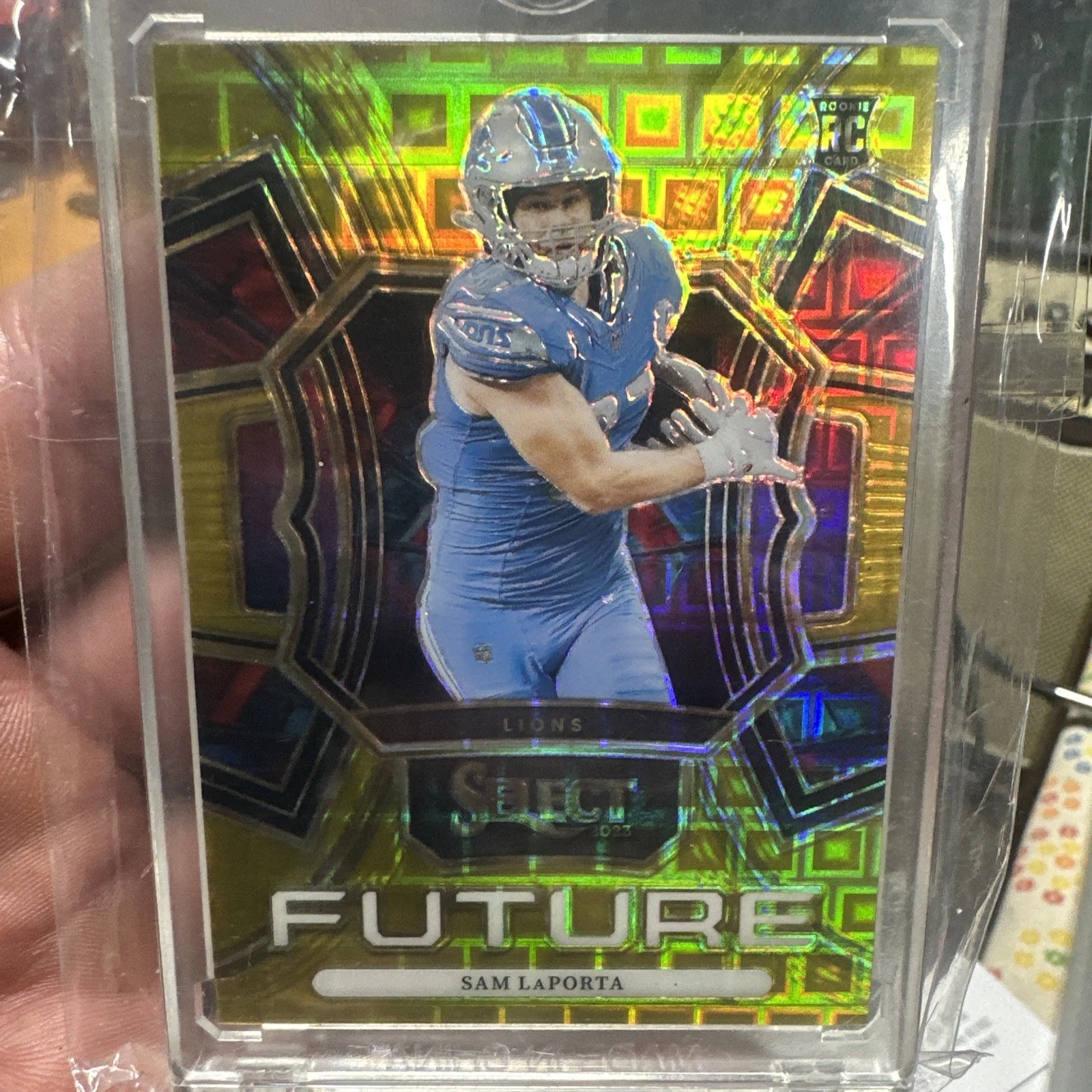 Sam LaPorta Panini Select Select Future #FUTSLA Gold Prizm