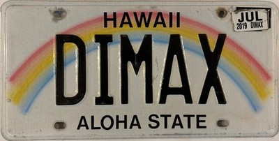 Vanity DI MAX DIANE DIANA MAXIME MAXIMILIAN license plate Maxwell Maximus Maxine