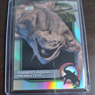 2025 Topps Chrome Star Wars Outer World Oddities Sando Aqua Monster #UO-18