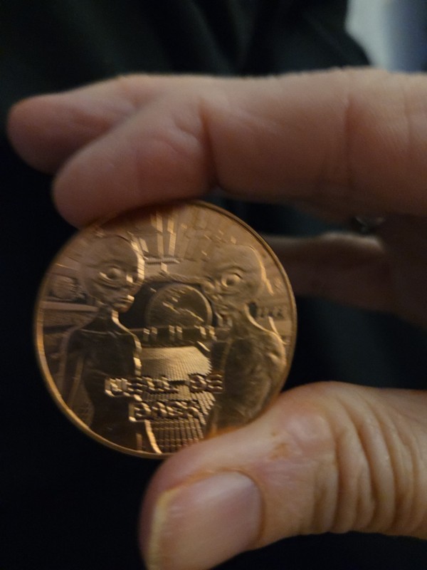 Well Be Back Alien Copper Coin 1 oz