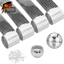 Mini Spiegel Glas 5x5mm Selbstklebend Mosaik Fliesen Disco Kugel für KTV DIY Dek