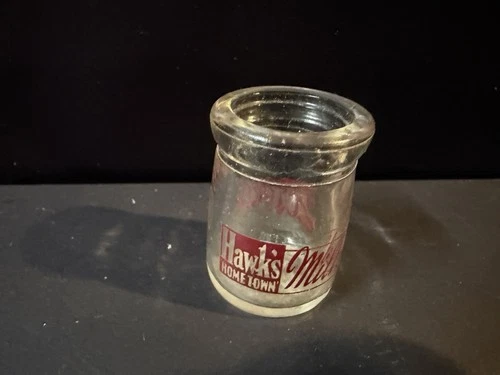 vintage miniature glass milk bottle or creamer