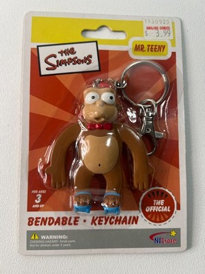 The Simpsons Mr. Teeny Keychain Bendable Figure NJ Croce Approx. 3''