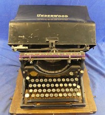 Underwood 5 im Blechkoffer - Schreibmaschine alt antik - Samlg. GAT 2055