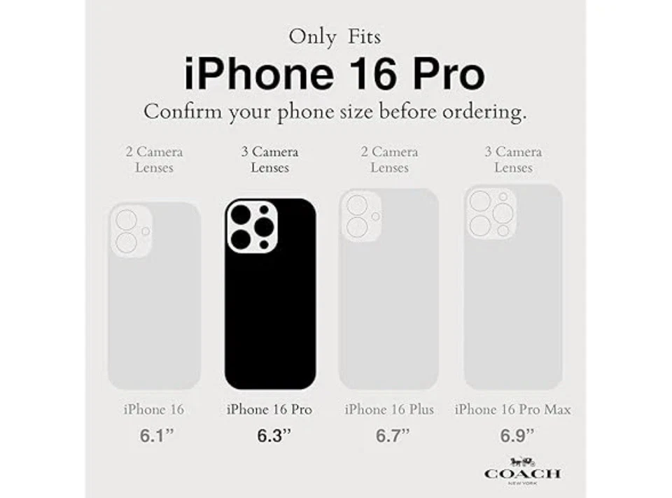 Coach Signature Canvas Wallet Folio Case for iPhone 16 Pro - Designer Phone Case - Image 4 of 4