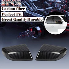 Carbon Fiber Pattern Side Wind Mirror Cover Caps For 2023- 2024 Chevy Colorado
