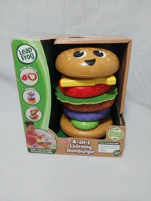 LeapFrog 4-in-1 Learning Hamburger Toy   12+ Months, Stacking, Puzzle, New