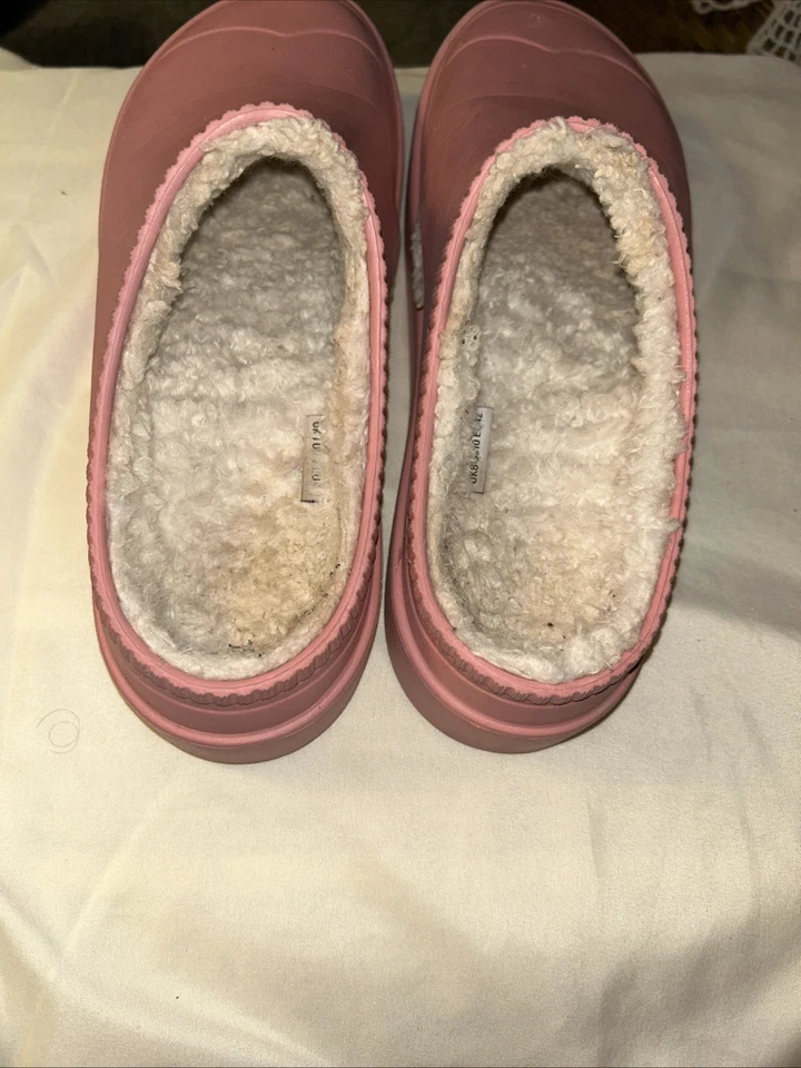 Zuecos aislantes Hunter In/Out Bloom de cuero rosa. Talla 9 Foto 2 de 4