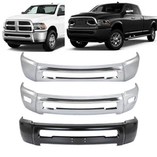 Chrome / Black Front Bumper Face Bar For Dodge RAM 2500 3500 2010 new