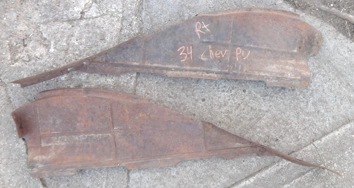 1934 1935 1936 Chevy Truck INNER FRONT FENDER PANELS Original GM