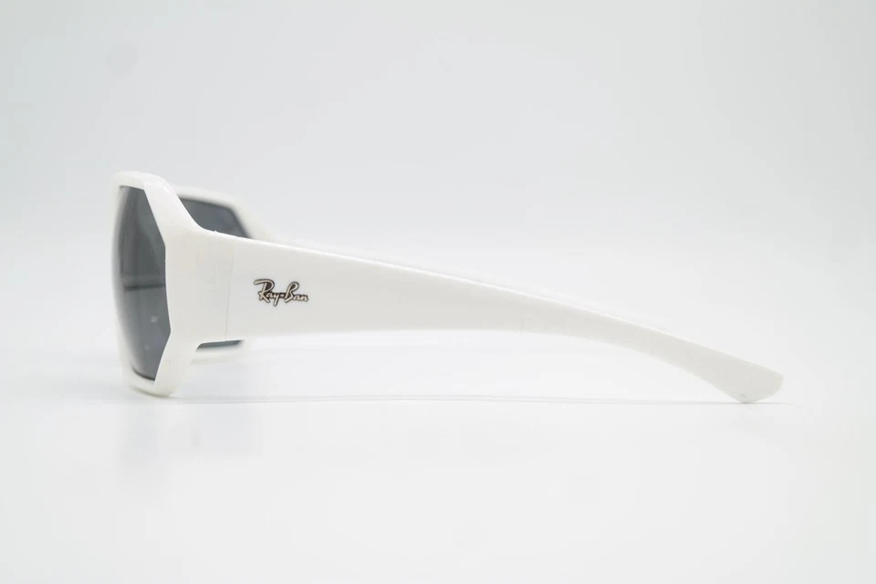 Lunettes De Soleil Ray Ban RB 4337 Blanc Argenté Carré Neuves - Photo 2/4