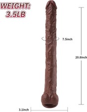 Huge-Dildo-Thick-Girth-Dong-Large-Wide-Thick-Realistic-Big-Giant-Cock-Brown