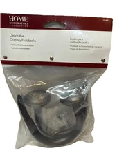 Home Decorators Oil Rubbed Bronze Hook Curtain Holdback (Set of 2) NEW