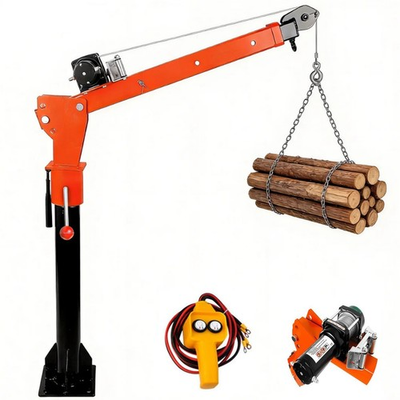 #ad #ad Electric Pickup Truck Crane Truck Mounted Bed Crane hoist 2000 3800 5000lbWinch $225.17