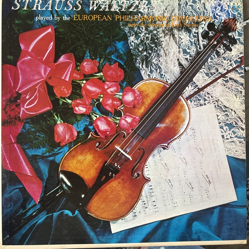 Strauss Waltzes Erich Streiner European Philharmonic Orchestra Scott Vintage Lp
