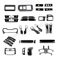 Gloss Black Inner Steering Wheel Dash Cover Trim For Toyota 4Runner 2010-2023