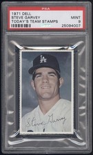 1971 Dell Today's Team Stamps Steve Garvey PSA 9 MINT (NONE HIGHER)