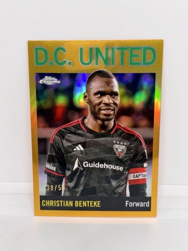 Christian Benteke [Gold Refractor] #64T-13 2024 Topps Chrome MLS 1964 Football card
