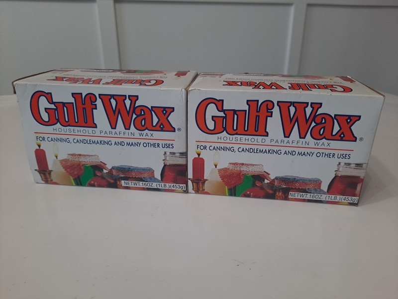 Gulf Wax Household Paraffin Wax 16 oz Canning Candles Lot Of 2