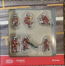 T64F-007-RED Tarmac Works 1:64 Figures Set Pit Crew Red Pit crew 6 body set