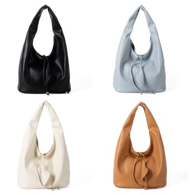 Women Slouchy Bag Soft PU Leather Casual Shoulder Purse Spacious Work Handbag