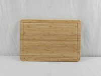 Blumtal Schneidebrett XXL 100%Bambus Antiseptisches Holz Brett Mit Saftrille