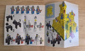 VTG VERY NICE Lego Manual 375 / 6075 Legoland Yellow Castle Knights Instruction