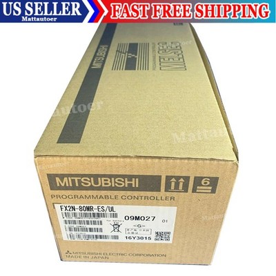 Mitsubishi Melsec FX2N-80MR-ES/UL Programmable Logic Controller NEW  US Free TAX