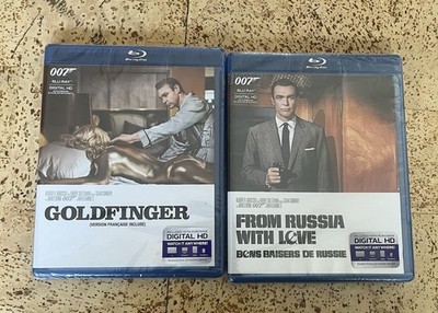 007 James Bond Goldfinger And From Russia with Love (Blu-ray Disc, 2015) NEW OOP