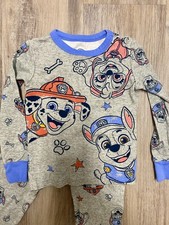 Nickelodeon Paw Patrol Toddler Pajama Set Marshall Chase Size 3T Kids Blue Gray