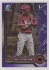 2022 Bowman Chrome Prospects Purple Refractor /250 Yerlin Confidan #BCP-187 09an