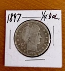 1897 Barber Quarter $0.25 Silver USA